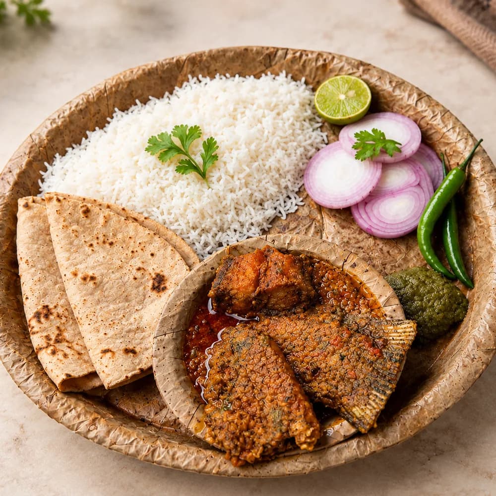 Pattal Fish, served on a leaf pattal